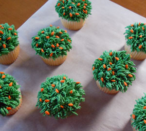 Grass Cupcakes