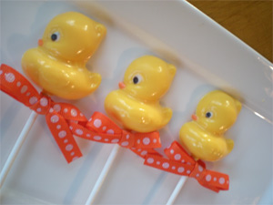 Duckies with Ribbon