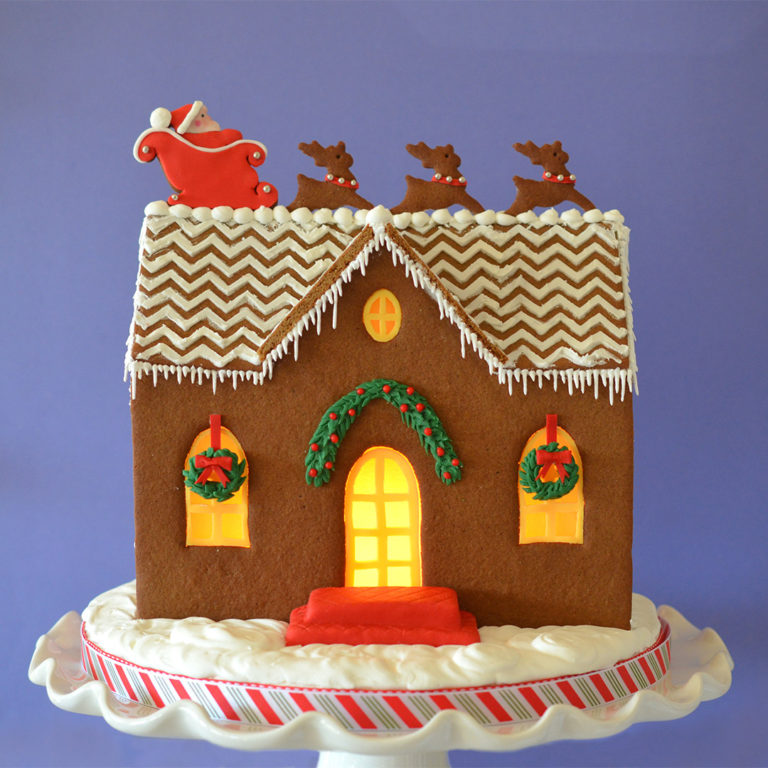 Modern Farmhouse Gingerbread House – Cake & Cupboard