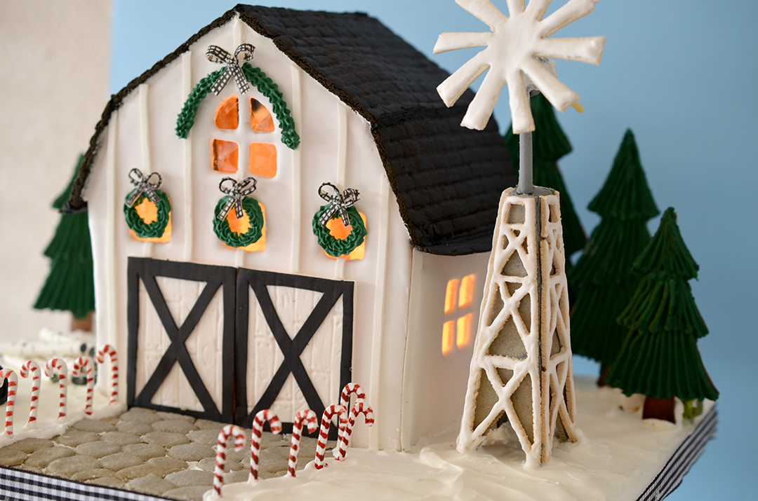 Modern Farmhouse Gingerbread House – Cake & Cupboard